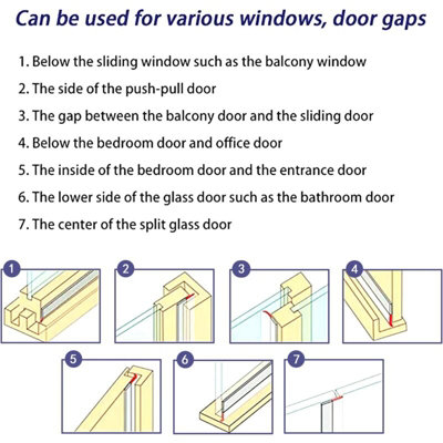 GG - 1 Meter Silicone Seal Strip, Door Strip Bottom For Doors Silicone Sealing Sticker Adhesive For Doors And Window I.113668270