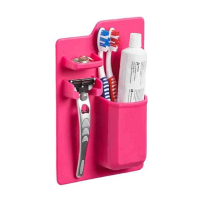 Silicone Toiletry Organizer For Small Bathroom Items - With Drainage System - Safe & Hygienic - Easy To Clean