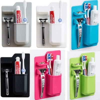 Silicone Toiletry Organizer For Small Bathroom Items - With Drainage System - Safe & Hygienic - Easy To Clean