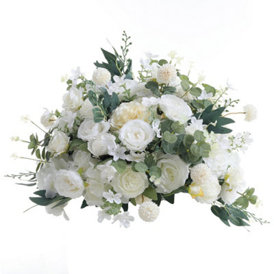Silk Artificial Flower Fake Rose Bouquet for Home Wedding Party ...
