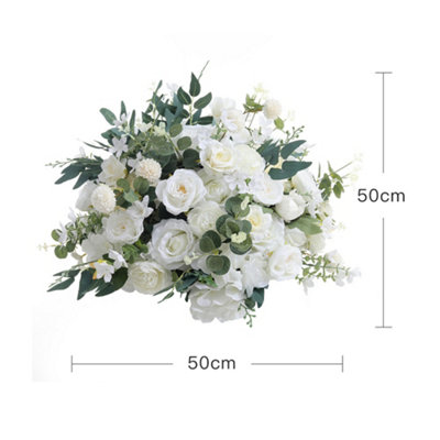 Fake authentic rose flower arrangement, outdoor wedding dinner decoration-kgk