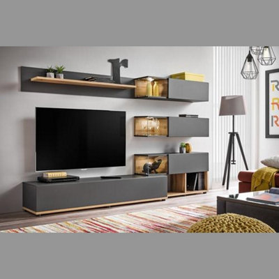 Silk in Anthracite Entertainment Unit / TV Unit