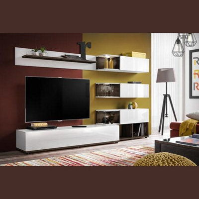 Silk in White Gloss Entertainment Unit / TV Unit