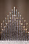 Silver 33 Bulb Christmas Pipe Candle Bridge