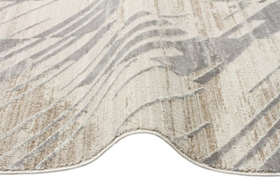 Silver Abstract Abstract Modern,Natural Fibers Wool Rug Bedroom & Living Room-240cm X 330cm
