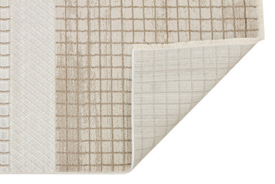 Silver Abstract Modern,Natural Fibers Wool Geometric Rug For Bedroom & Living Room-240cm X 330cm