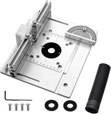 Silver Aluminum Router Table Insert Plate, Cutting and Carving Aid Tool ...