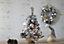 Silver Artificial Light Up Christmas Tree