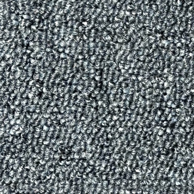 Silver Carpet Tiles  For Contract, Office, Shop, Home, 3mm Thick Tufted Loop Pile, 5m² 20 Tiles Per Box