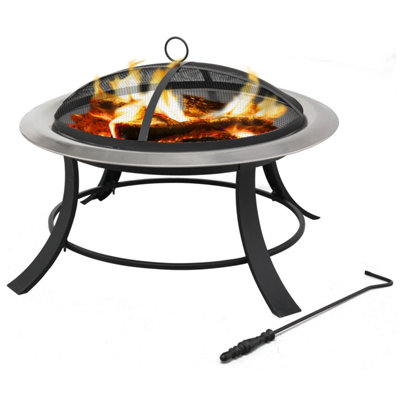 Silver City Garden Log Fire Pit