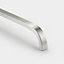 Silver Curved Cabinet D Bar Handle - Solid Brass - Hole Centre 160mm - SE Home