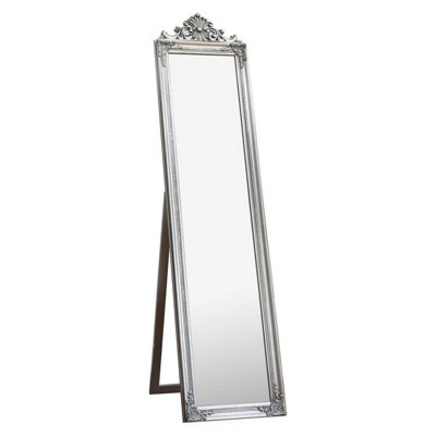 Silver Floor Standing Mirror - SE Home