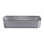 Silver Galvanized Raised Bed Kits Oval Outdoor Deep Root Planter Box for Vegetables Flower 240cm W x 80cm D
