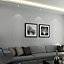 Silver Grey Contemporary 3D Geometric Curving Linear Wallpaper 10m