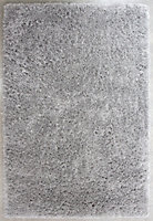 Silver Grey Thick Soft Shaggy Area Rug 160x230cm