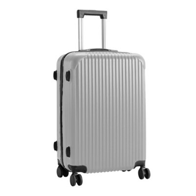 Silver Hardshell Spinner Wheel Luggage Travel Suitcase, 20"