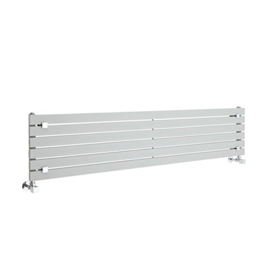 Silver Horizontal Single Panel Radiator 354mm x 1600mm