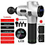 Silver LCD 30 Speed Detachable Massage Gun
