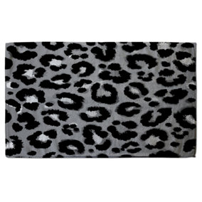 Silver Leopard Print (Kitchen Towel)