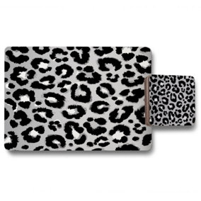Silver Leopard Print (Placemat & Coaster Set) / Default Title