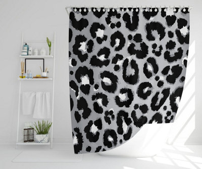 Silver Leopard Print (Shower Curtain) / Default Title Price Comparisons | Compare The Build