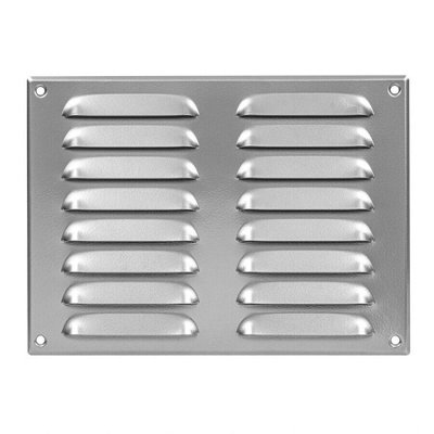 Silver Metal Air Vent Grille 260mm x 190mm