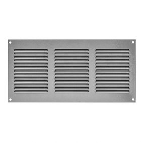 Silver Metal Air Vent Grille 300mm x 150mm