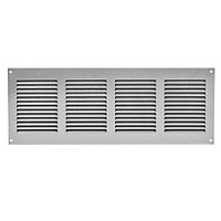 Silver Metal Air Vent Grille 400mm x 150mm