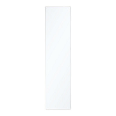 Silver Rectangular Wall Full Length Framed Mirror Floor Mirror Dressing Mirror H 120 cm x W 30 cm