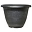Silver Round Laurel Planter, 13 inch, Container For Growing