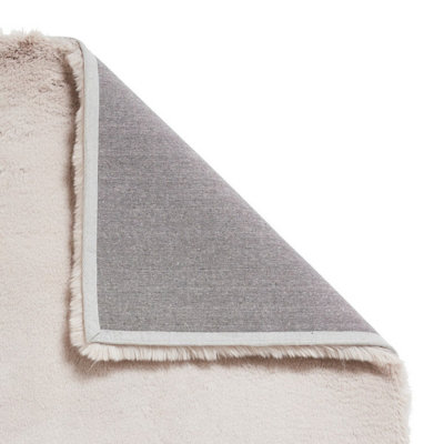 Silver Shaggy Rug, Anti-Shed Rug with 50mm Thick, Modern Luxurious Plain Rug for Bedroom, & Dining Room-80cm X 150cm