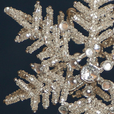 Silver Snowflake Tree Christmas Decorations Topper