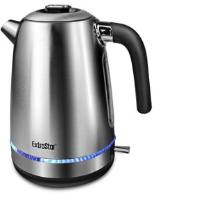 Silver Stainless Steel Electric Kettle 1.7L