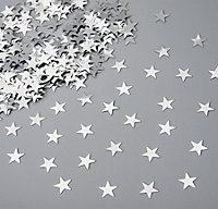 Silver Star Confetti Silver 14g Table Scatter Birthday Party Decorations