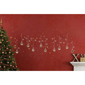 Silver Surprise Magical Glow in the dark and matte silver Christmas Decorations