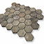 Silver Travertine Hexagon Mosaic SAMPLE