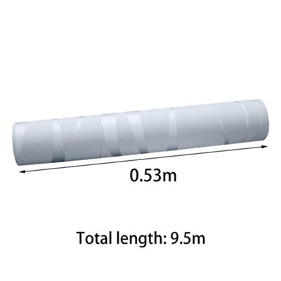 Silver Wave Embossed Striped Wallpaper Roll 9.5m x 0.53m