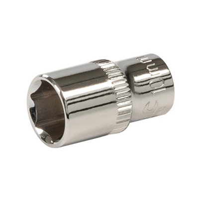 Silverline 1/2 Socket Adaptor Silver (10mm)