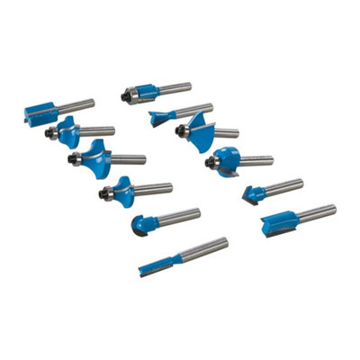 Silverline 1/4" TCT Router Bit Set 12Pce - 4