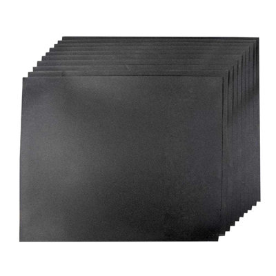 Silverline 1200 Grit Wet & Dry Sandpaper (Pack of 10) Black (One Size)