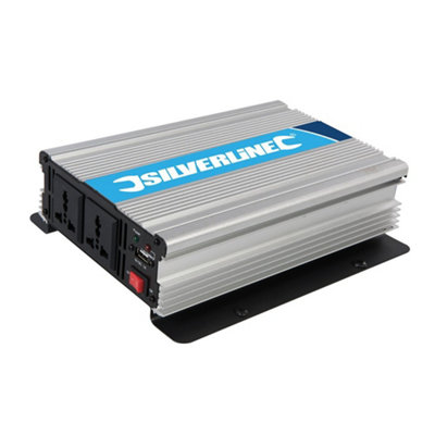 Silverline 12V Inverter - 1000W (2 x 500W)