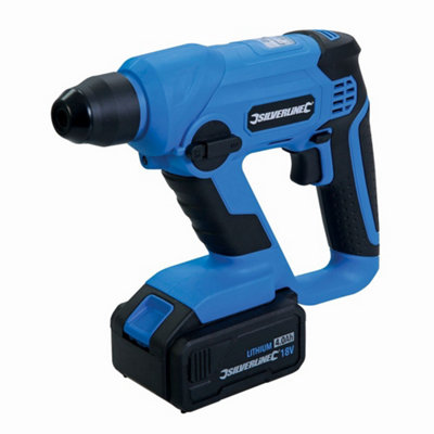 Silverline 18V SDS Plus Hammer Drill 18V DIY at B Q