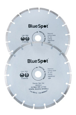 Silverline 2 x 230mm Diamond Cutting Disc 9" Inch Diamond Blade Angle Grinder