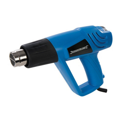 Silverline - 2000W Adjustable Heat Gun - 550C UK