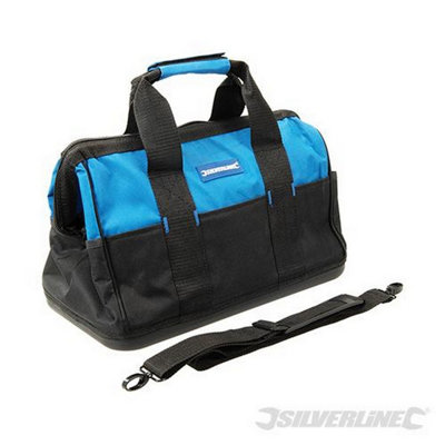 Silverline (268974) Tool Bag Hard Base Wide Mouth 400 x 200 x 300mm