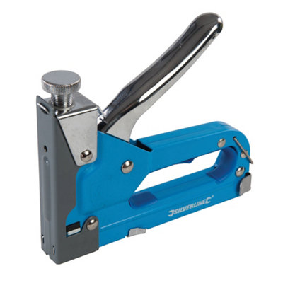 Silverline 3 in 1 Staple Gun 4 14mm Type 10J DIY at B Q