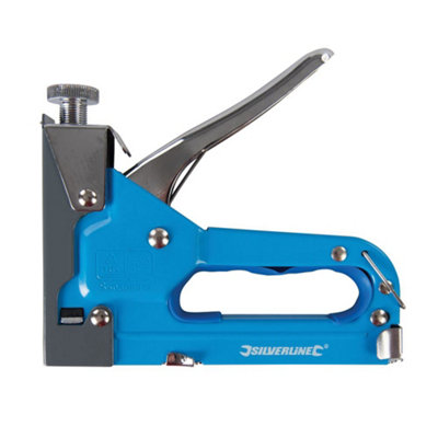 Silverline - 3-in-1 Staple Gun - 4 - 14mm Type 10J