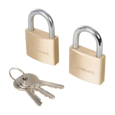 Silverline (307578) Keyed Alike Padlocks 40mm 2pk