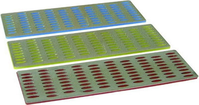 3 Cartes Diamant Affûtage Silverline - Grains 120/300/600 - 50x150mm