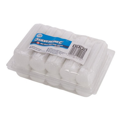 Silverline (398771) 100mm (4") Mini Roller Sleeves Gloss Pack of 10